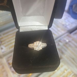 14K White Gold Diamond Ring
